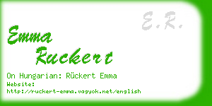 emma ruckert business card